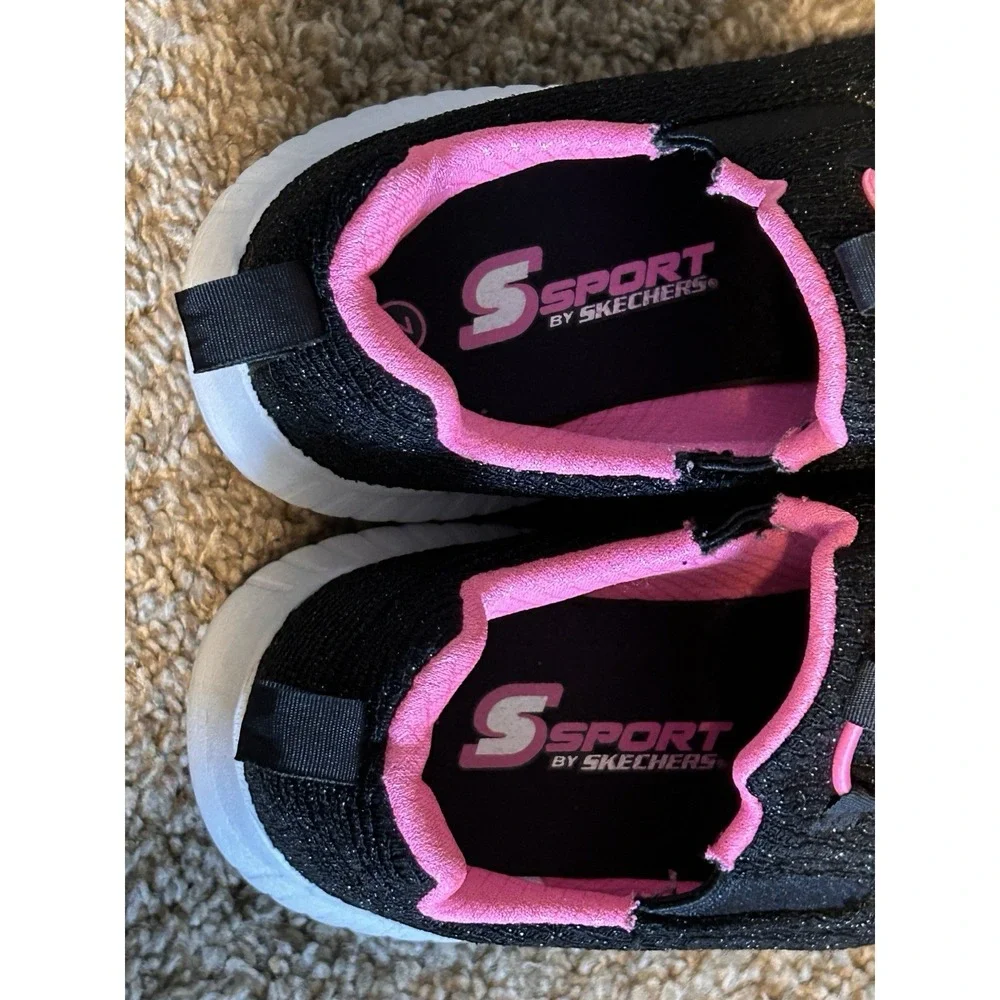 S Sport Skechers ADA Slip-On Sneakers Girls Sneakers Black Size 2 - Picture 3 of 6